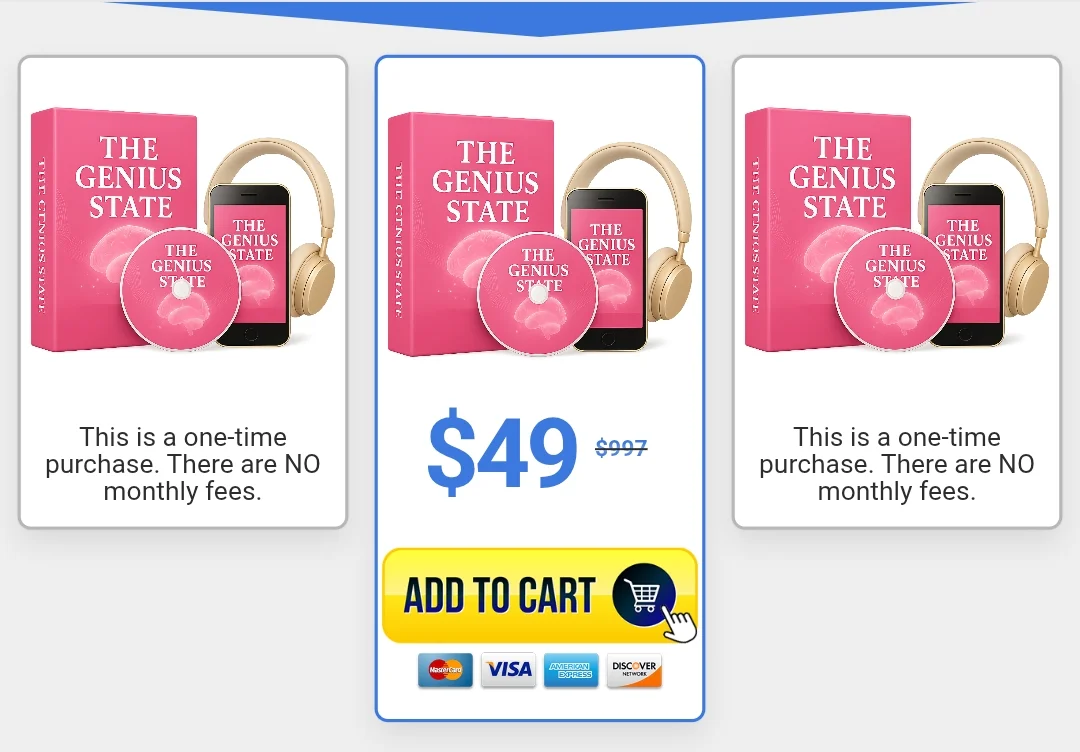 The Genius State™ pricing
